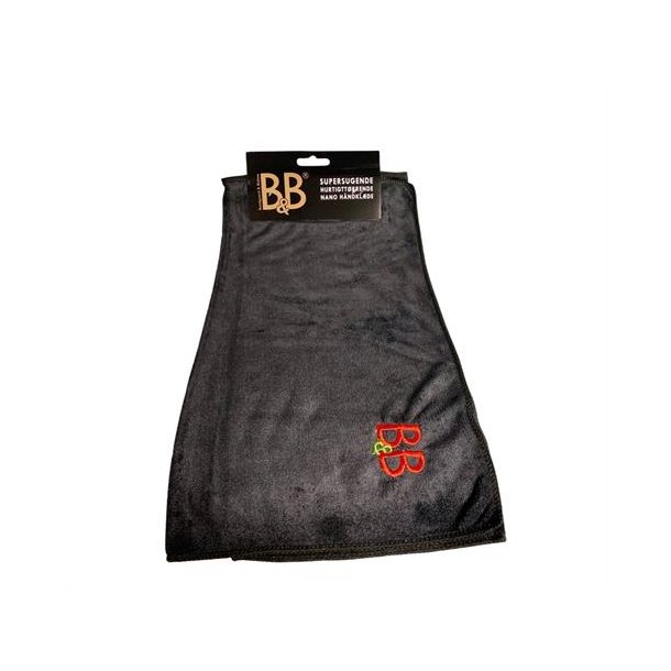 B&B  hurtigtt�rrende h�ndkl�de i sort.